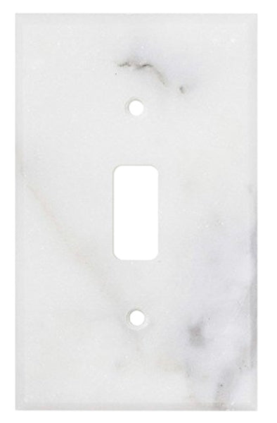 Calacatta Gold Marble  2 3/4 x 4 1/2 Switch Plate 1-TOGGLE Wall Cover